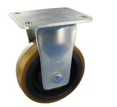 Serie 80, Bockrolle, Polyurethan, 92° Shore A, Guss-Felge