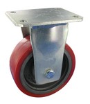 Serie 80, Bockrolle, Elastik-PU, 75° Shore A, Guss-Felge