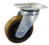Serie 80, Lenkrolle, Polyurethan-Räder, Guss-Felge
