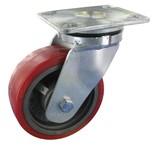 Serie 80, Lenkrolle, Elastik-PU, 75° Shore A, Guss-Felge