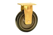 Serie 82, Bockrolle, Elastik-Vollgummi-Räder, Guss-Felge