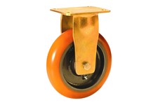 Serie 82, Bockrolle, Polyurethan-Räder, runde Lauffläche