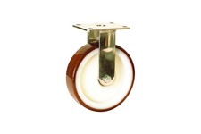 Serie 84, Bockrolle, rostfrei, Polyurethan-Räder, PA-Felge