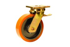 Serie 85, Bremsrolle, POlyurethan-Räder, Guss-Felge