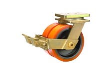 Serie 88, Bremsrolle, Polyurethan-Räder, Guss-Felge
