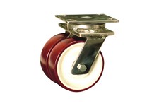 Serie 89, Polyurethan-Räder, PA-Felge, Kugellager, INOX