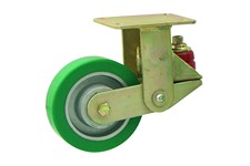 Serie 97, Bockrolle gefedert, Elastik-Polyurethan, Guss-Fe