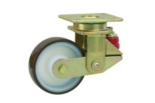 Serie 97, Lenkrolle gefedert, Polyurethan-Räder, PA-Felge